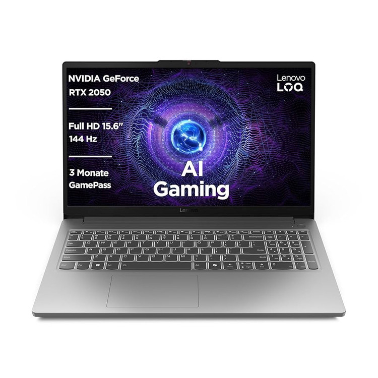لپ تاپ لنوو Lenovo LOQ-15IAX9 I5-12450HX / 12GB RAM / 512 SSD / 4G 2050 NEW FACE